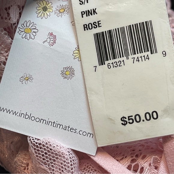 In Bloom Thong Teddy Rose Water Pink Size Small - Picture 8 of 15